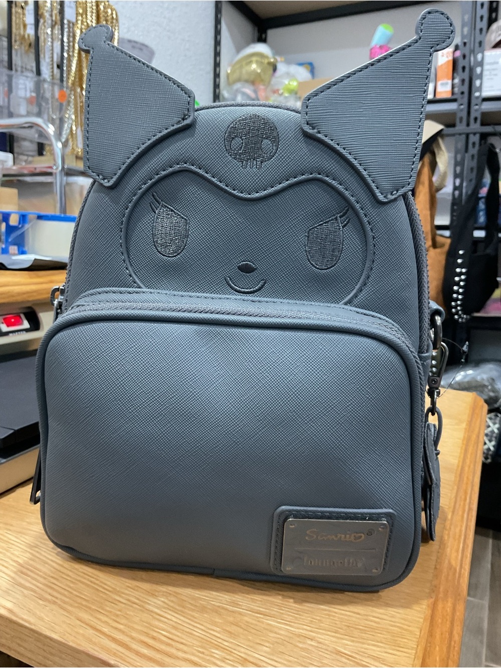 Loungefly Sanrio Kuromi Monochrome Convertible Backpack Crossbody NWT